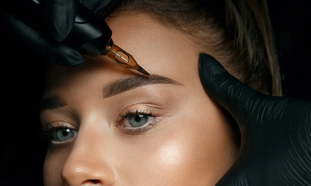 Makijaż permanentny brwi wykonywany maszynką